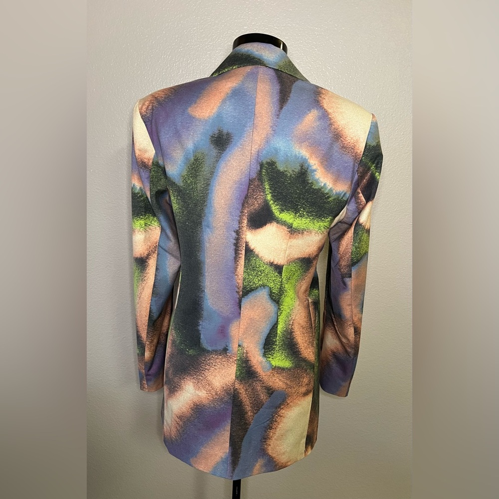 Multicolor Abstract Blazer - Picture 3 of 9